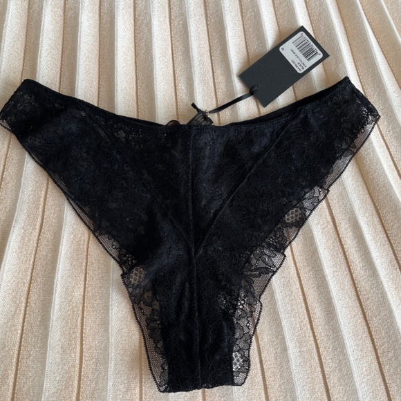 =VALENTINE SPECIAL= NWT: Kiki de Montparnasse Black Lace Brief  Size M - Picture 3 of 8